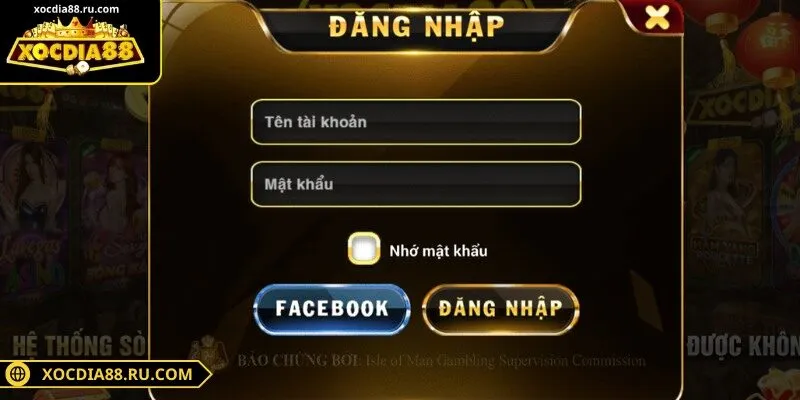 Mọi thao tác đăng nhập XOCDIA88 siêu đơn giản cho tân binh